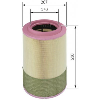 Vzduchový filtr BOSCH F 026 400 068 – Hledejceny.cz