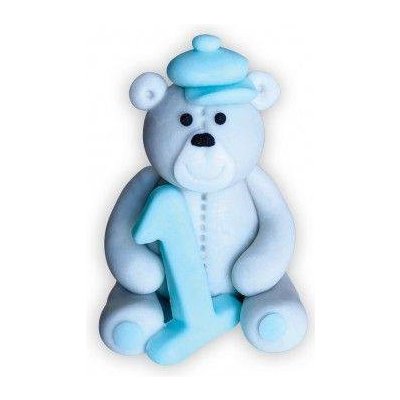 Cukrová figurka medvídek s číslem 1 modrý 6cm Dekor Pol – Hledejceny.cz