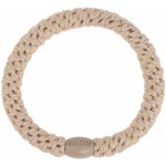 KKNEKKI Gumička do vlasů Kknekki Wheat Glitter, béžová barva, textil – Zboží Dáma