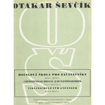 Houslová škola pro začátečníky Op. 6, sešit V - Otakar Ševčík