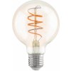 Žárovka Eglo Retro filamentová LED žárovka , E27, G80, 4W, 270lm, 2200K, teplá bílá, jantarová