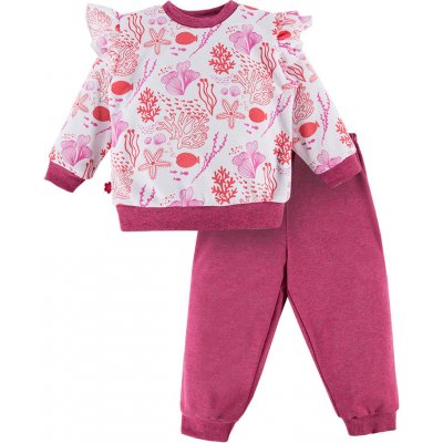 Eevi dětské pyžamo korálově růžová
