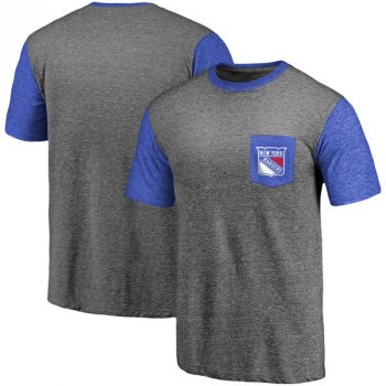 Fanatics Apparel tričko New York Rangers Refresh tri-Blend Pocket