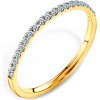 Prsteny Savicki prsten dvoubarevné zlato diamanty SAV19016PI