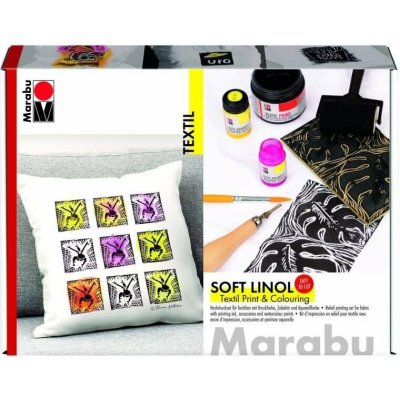 Marabu Soft Linol Set tisk na textil a akvarel na textil – Hledejceny.cz