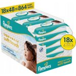 Pampers Aqua Soft Touch vlhčené ubrousky 12 x 48 ks – Sleviste.cz