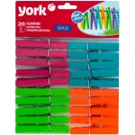 York Kolíčky na prádlo 20 ks plast – Zboží Mobilmania