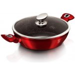 Berlingerhaus Pekáč kulatý s mramorovým povrchem a poklicí 32 cm Burgundy Metallic Line BH-1264 – Hledejceny.cz