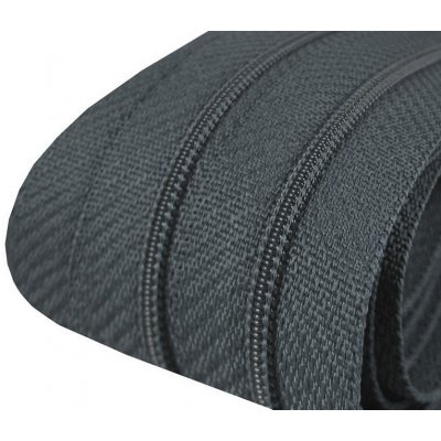 Zip spirálový 3 mm - metráž - různé barvy Zip spirálový 3 mm: 321 Tmavě šedá – Hledejceny.cz