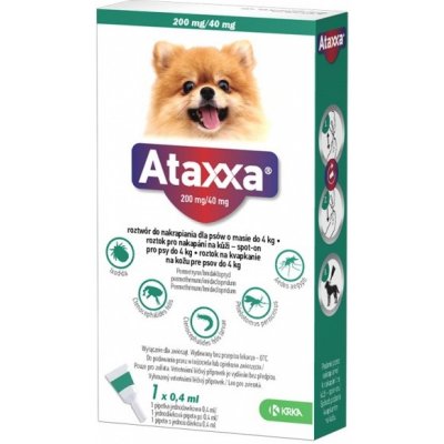 Ataxxa pro psy do 4kg spot-on 1x0.4ml – Hledejceny.cz