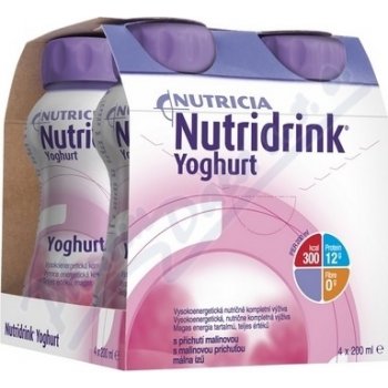 NUTRIDRINK YOGHURT S PŘÍCHUTÍ MALINA POR SOL 4X200ML od 204 Kč - Heureka.cz