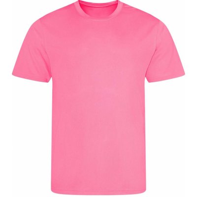 Pánské funkční prodyšné tričko elektrická růžová