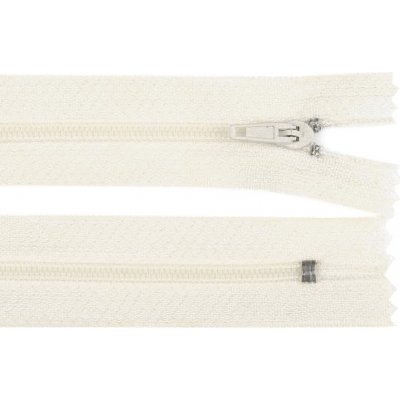 Spirálový zip No 3 délka 40 cm pinlock, malé, 102 Off White – Hledejceny.cz