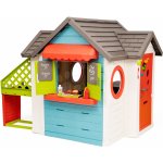 Smoby Domeček se zahradní restaurací Chef House DeLuxe s vnější kuchyňkou a plné dveře se zvonkem – Zboží Mobilmania