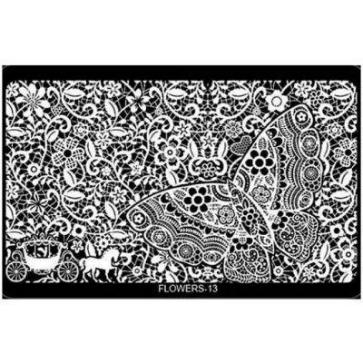 Starnails Razítkovací destička Flowers 13 – Zboží Dáma