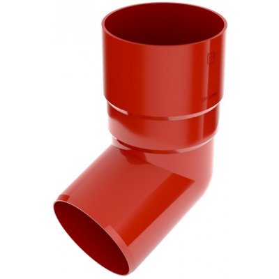 Bryza Koleno svodu 67° Ø 63 mm plast RAL 3011 červené – HobbyKompas.cz