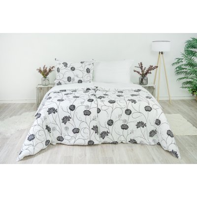Stanex bavlna astra černo-bílá LS147 Knoflíkové 40 x 40 cm – Hledejceny.cz