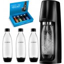 SodaStream Spirit Black + Náhradní láhve FUSE 3 x 1l