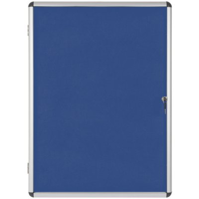 Bi-Office Informační vitrína s textilním povrchem, modrá, 720 x 980 mm – Zboží Živě