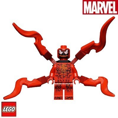 LEGO® 76173 Carnage - Medium Appendages - Flat Silver Head - Super Heroes: Spider-Man – Zboží Mobilmania