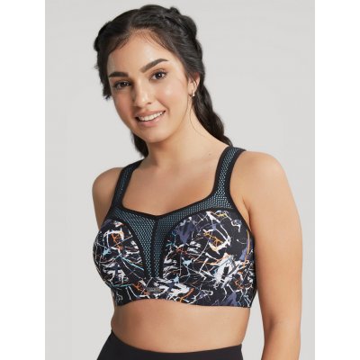 Sportovní podprsenka Non Wired Bra 7341B fialovo/orange - Panache