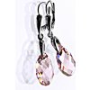 Náušnice Čištín stříbrné náušnice se Swarovski krystaly light rose NK 1313/27 6718