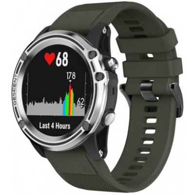 BStrap Silicone Acton řemínek na Garmin Fenix 5x / 6x, army green SGA004C04 – Zboží Mobilmania