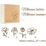 GEDEON Fotoalbum 10x15 200 foto Wood white GRAVÍR Motiv gravíru: Motiv svatební "X" + vlastní jména – Zbozi.Blesk.cz
