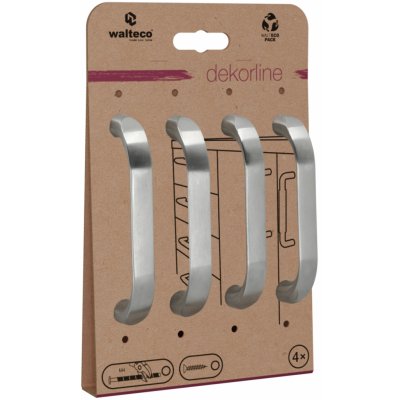 Walteco Galileo 96 mm broušený saténový nikl 4 ks 7712 – Sleviste.cz