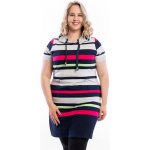 Benter Pruhované šaty CASEY [16593] Červená a mintová – Zboží Mobilmania