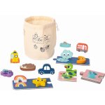Tooky Toy Senzorické pexeso a puzzle – Zboží Živě