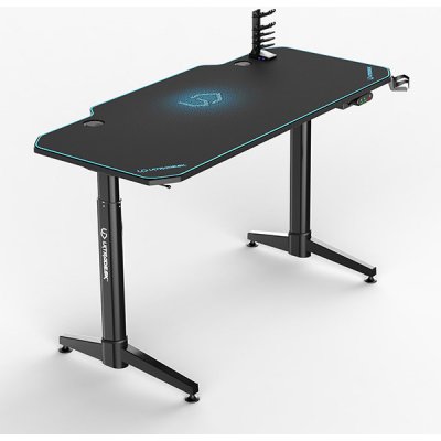 ULTRADESK Herní stůl LEVEL 140×66 cm Ultradesk LEVEL Modrá – Zboží Mobilmania