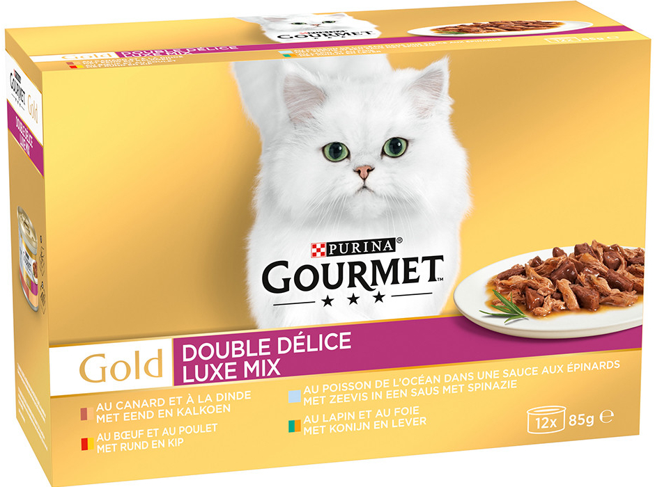 Gourmet Gold Duo Delice luxusní mix 12 x 85 g