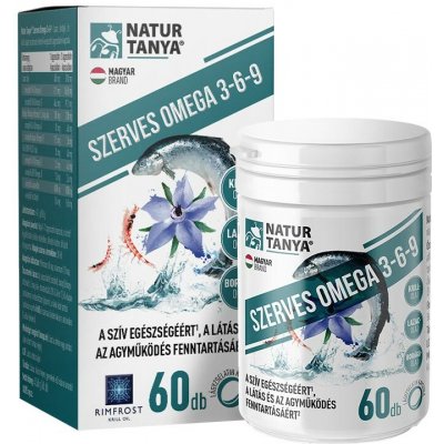 Natur Tanya Organic Omega 3-6-9 Fatty Acids 60 Měkkých kapslí – Hledejceny.cz