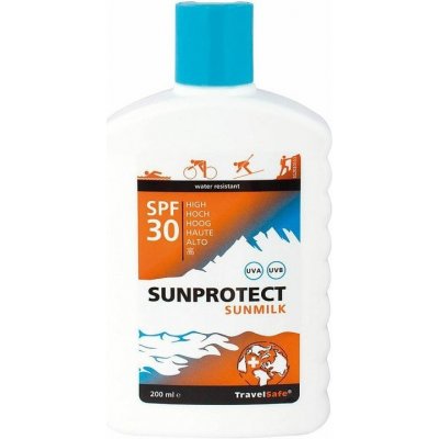 TravelSafe opalovací mléko Sunprotect SPF30 200 ml