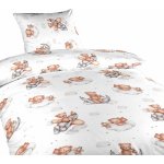 Dadka Povlečení Teddy bear plane 90 cm x 130 cm 45 cm x 60 cm – Zboží Dáma