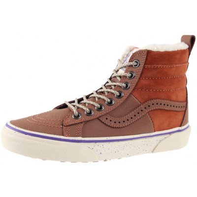 Vans SK8-HI bílé hnědé – Zbozi.Blesk.cz