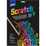Škrabací obrázek šablona A4 Unicorn 21x29cm – Hledejceny.cz
