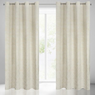 Takoy Závěs ARETA ze sametu s gradientním stříbrno-zlatým vzorem ve stylu boho 140 x 250 cm-HF-390154 | 140 x 250 cm – Hledejceny.cz