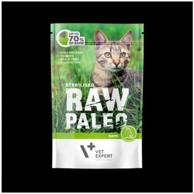 Raw Paleo Sterilised Game pro kočky 100 g