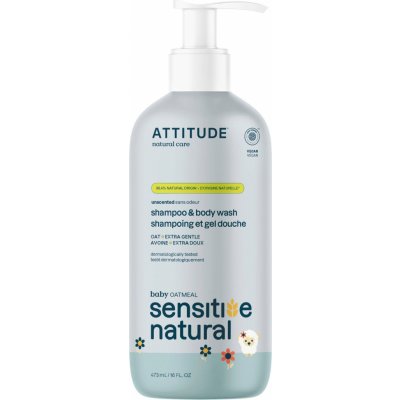 ATTITUDE Oatmeal Sensitive Baby 2in1 Hair & Body Wash 473 ml – Zboží Dáma