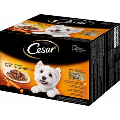 Cesar Feines Favoriten v omáčce 24 x 100 g – Zboží Mobilmania