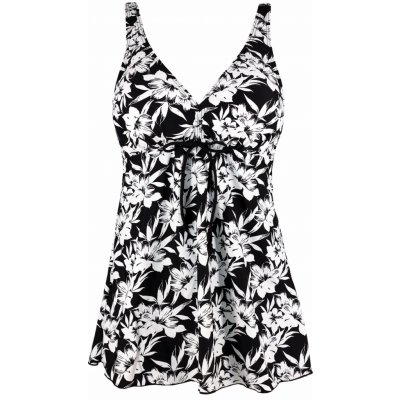 Olivie květinové tankini plavky tílko S136-20 bílé – Zboží Dáma