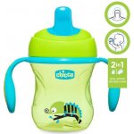 Chicco hrneček trénujeme s držadly modrá/tyrkysová 200 ml – Zboží Mobilmania