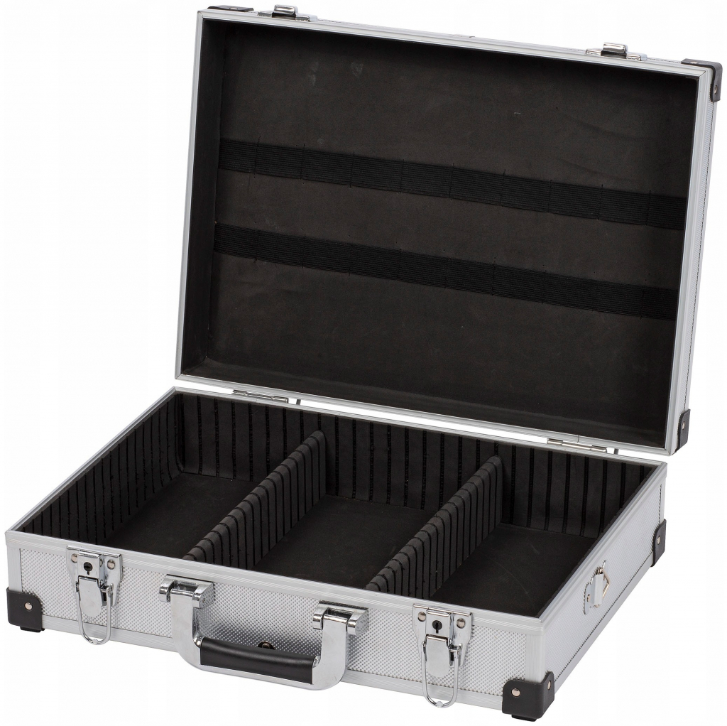 Kreator KRT640101S Hliníkový kufr 420x300x125mm stříbrný
