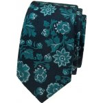 Avantgard Kravata Slim Lux 571-22323 modrá/tyrkysová – Zboží Mobilmania