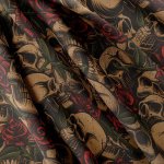 IMPAR Strukturovaná tkanina – Skulls – Hledejceny.cz