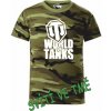 Dětské tričko tričko World of tanks camouflage green