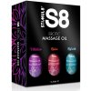 Erotická kosmetika Stimul8 Massage Oil Box 3x 50 ml