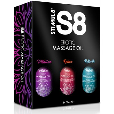 Stimul8 Massage Oil Box 3x 50 ml – Hledejceny.cz